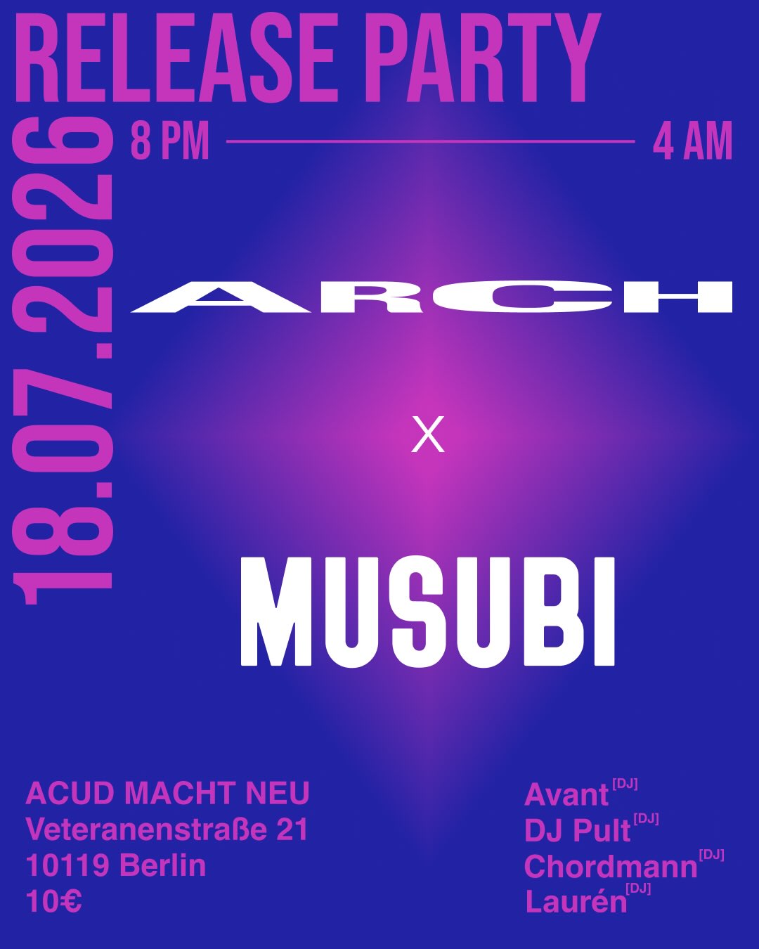 Photo shared by ARCH BERLIN on July 14, 2026 tagging @acudmachtneu, @musubi_coll…