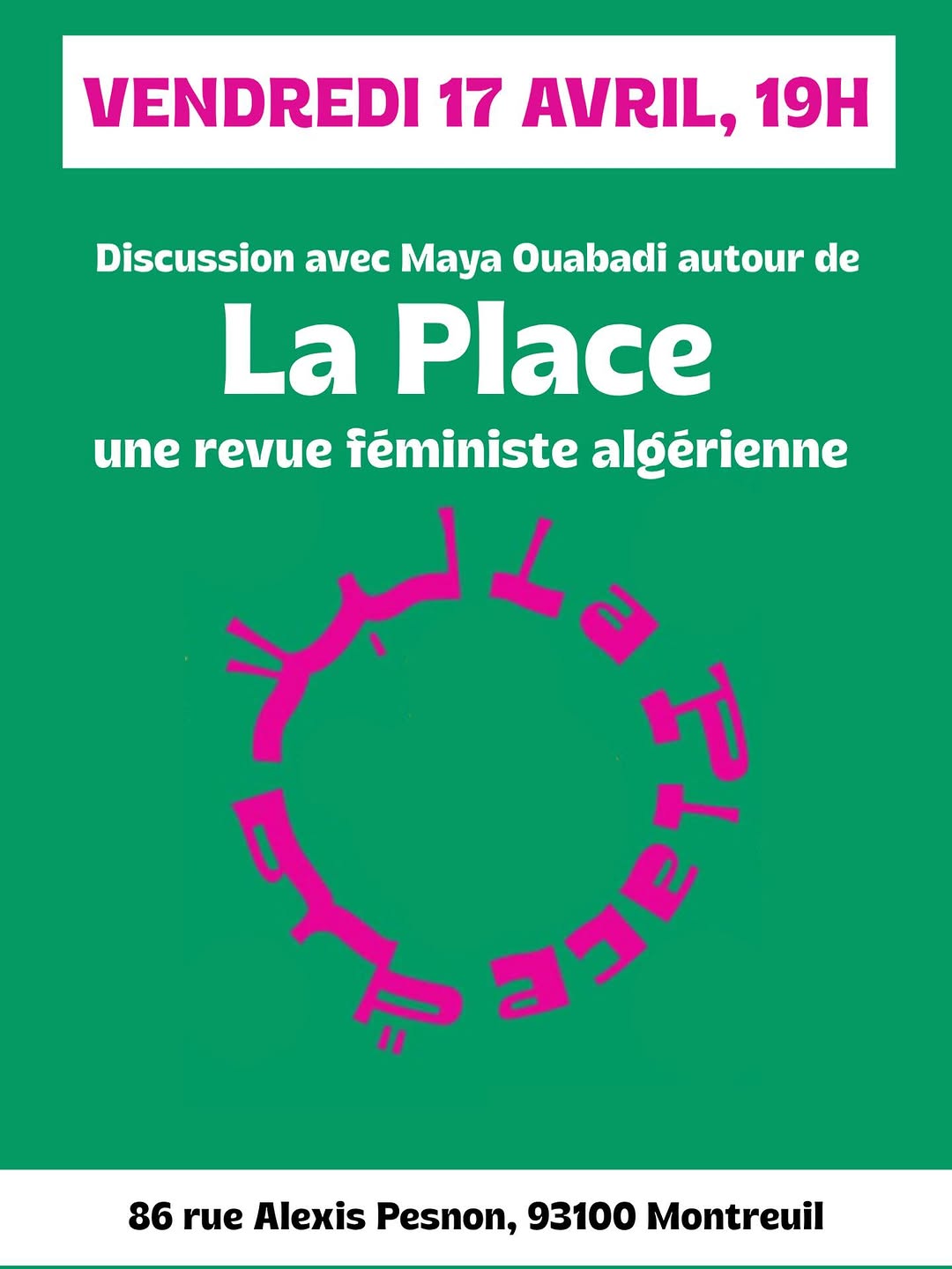💥Sortie du dernier numéro de La Place (revue féministe algérienne)💥 Darna accuei…