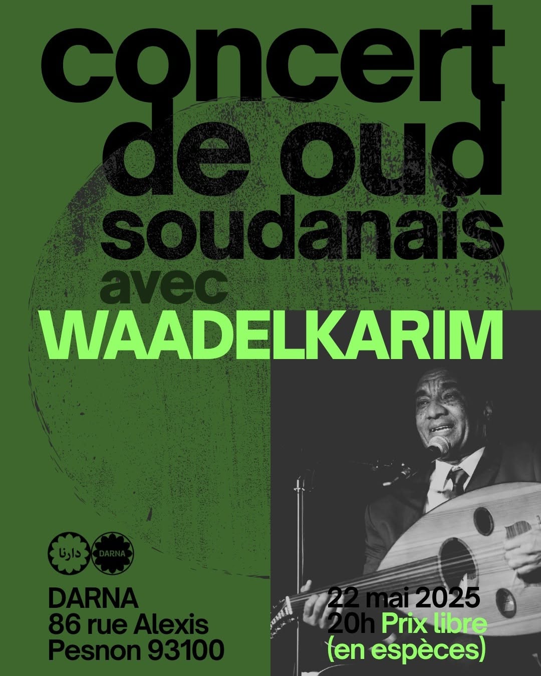 Le 22 mai, nous accueillons WaadelKarim, un artiste soudanais basé à Paris. Avec…
