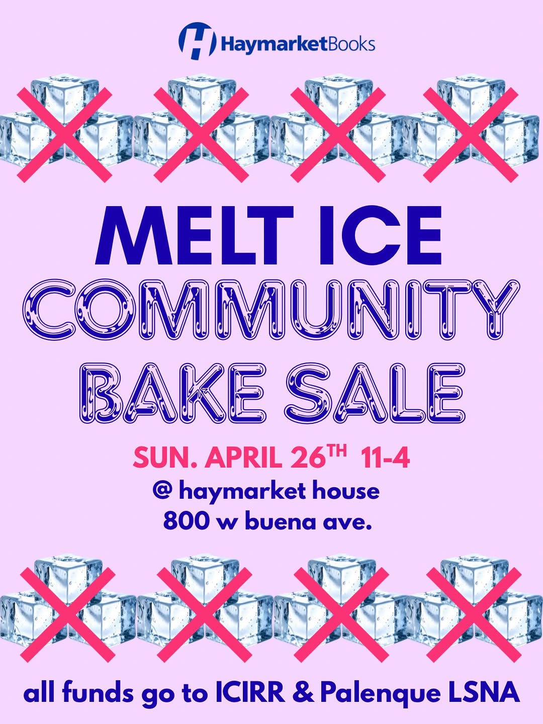 🧊🔥Join us Sunday, April 26th from 11-4 for our Community Bake Sale🧁 We will have…