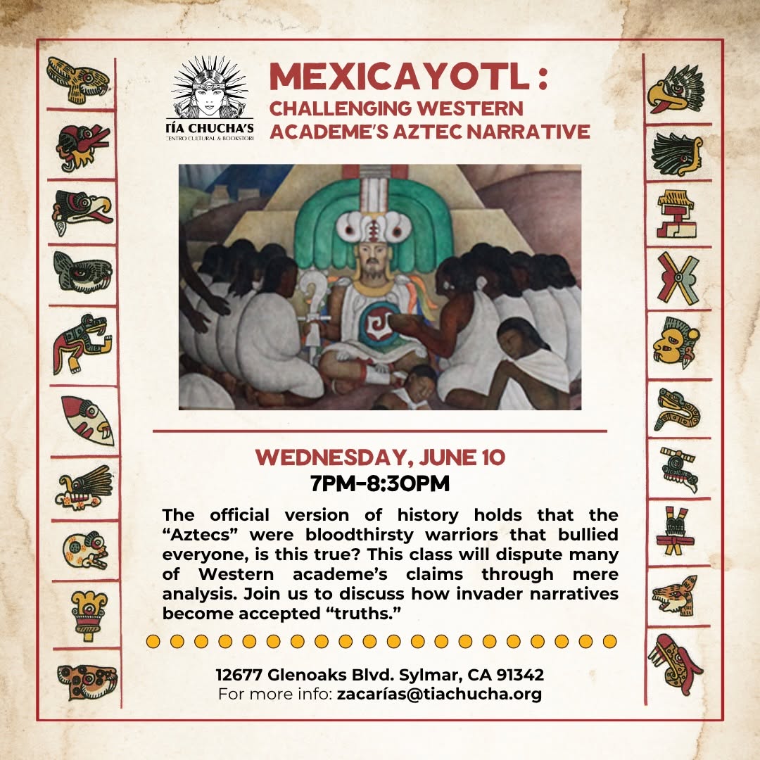Join us tomorrow, Wednesday, June 10 at 7pm for our Mexicayotl class. The offici…